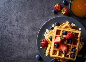 waffles on plate